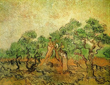 Recogida de aceitunas 3 Vincent van Gogh Pinturas al óleo